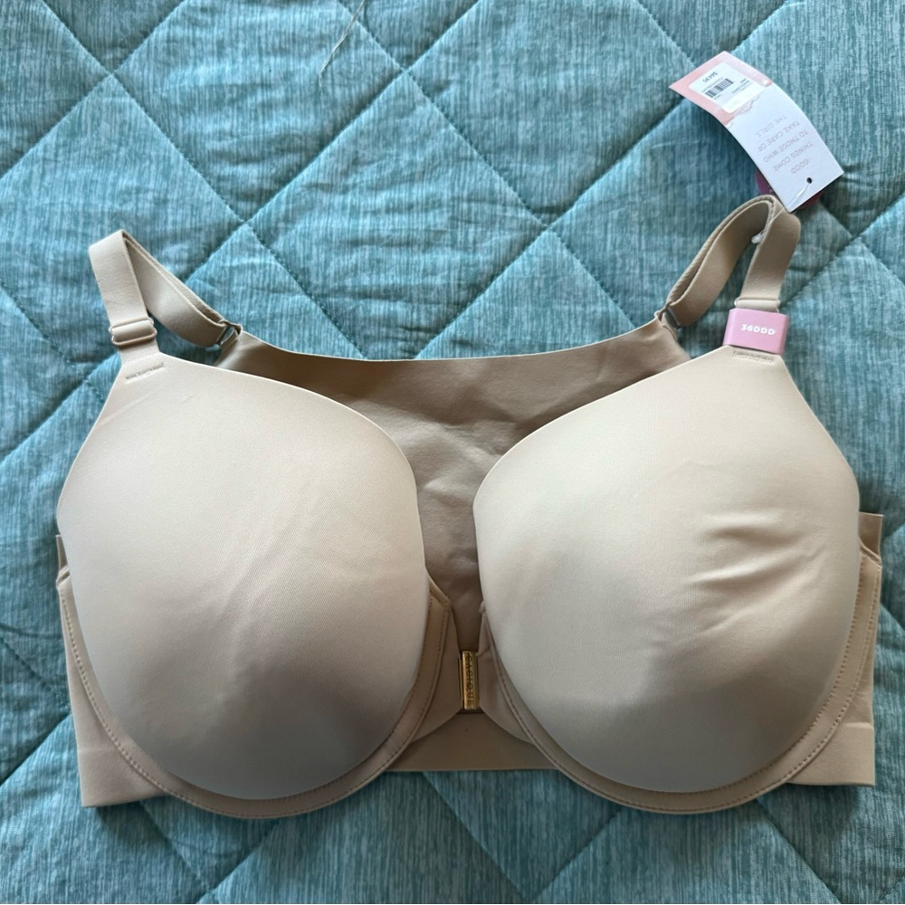 Cacique Bra Full Coverage Lightly Lined Front Close 36DDD